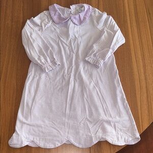 Lavender Striped Kids Dress